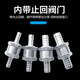Automotive aluminum alloy gasoline diesel fuel one-way check valve 6/8/10/12 aluminum alloy one-way valve