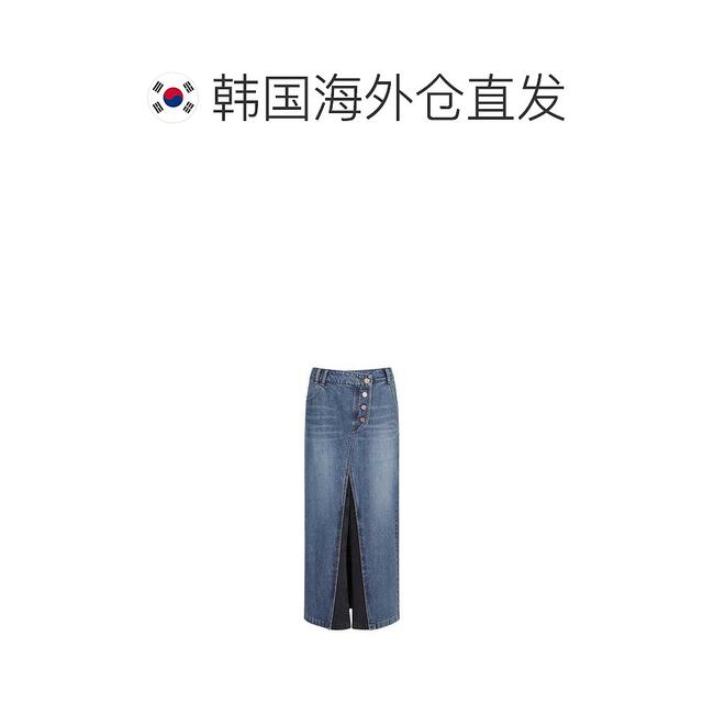 
Korean direct mail women's spliced ​​denim skirt LFPDW23420BUX authentic fashion and versatile simple and high-end