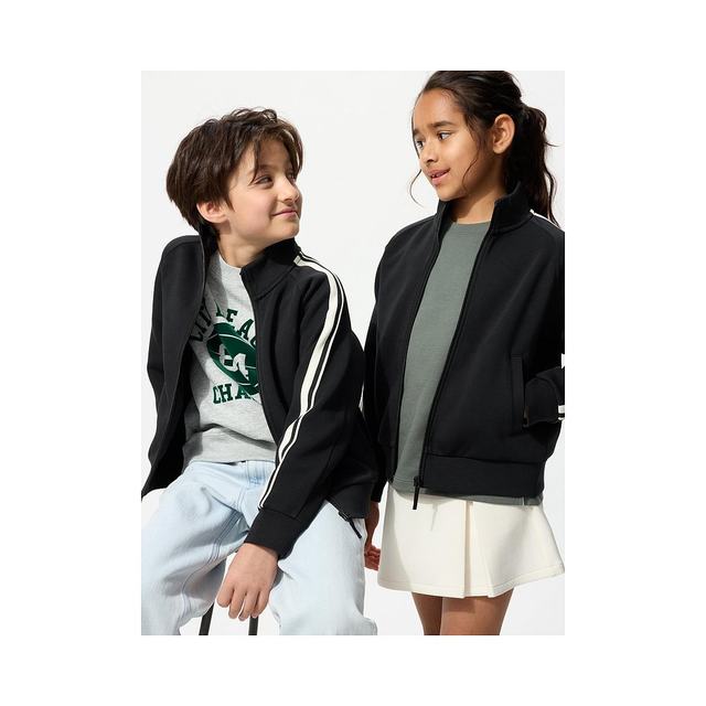 
Daily errand running UNIQLO Uniqlo children's dry and breathable full zipper jacket 478134