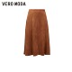 
Vero Moda Outlet Skirt in summer new high-waisted A-line midskirt retro commuting elegant women versatile trend