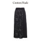 Vero Moda Outlet Skirt Summer New Elegant Temperament Print High Waist Pleated Skirt Skirt for Women