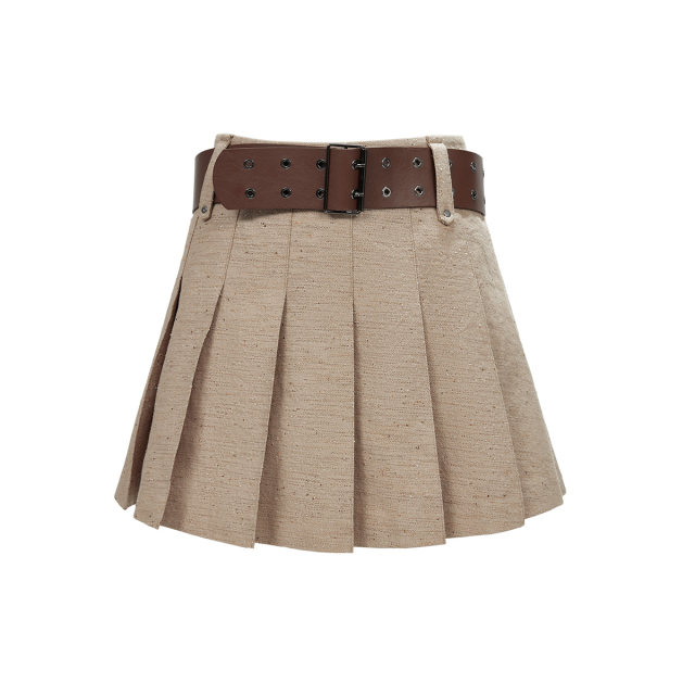 Vero Moda Outlet Skirt 2025 Summer New Shopping Mall same high-waist A-swing pleated short skirt fashionable and age-reducing