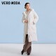 Vero Moda Outlet down jacket for women in winter new white duck down 90% long straight hooded versatile and fashionable
