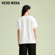 Vero Moda Outlet T-shirt for women in summer new loose casual round neck rose printed temperament short-sleeved top