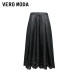 Vero Moda Outlet Skirt New Summer PU Hollow Floral Pattern A-shaped Mid-length Umbrella Skirt is popular