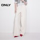 ONLY Outlet 2025 Summer New Simple Embroidery Loose Straight Pants Pants for Women