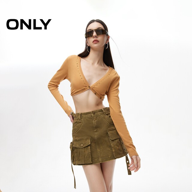 ONLY Summer Fashion Fashion Cool Old Washed A-line Short Skirt Skirt Women