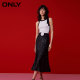 ONLY Outlet 2025 summer new fashion simple heavy industry high waist mid-length fishtail skirt for women