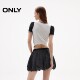 ONLY2025 summer new retro plaid elastic waist playful pumpkin skirt high waist flower bud skirt skirt women
