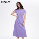 
ONLY Summer Temperament Round Neck Letter Print A-line Mid-length Dress for Women