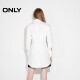 
ONLY Outlet 2025 summer new design lace-up lapel waist down rotator sleeve long sleeve shirt for women