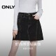 ONLY Summer Fashion Pocket Breasted A-line Short Skirt Denim Skirt Women