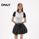 ONLY2025 summer new retro plaid elastic waist playful pumpkin skirt high waist flower bud skirt skirt women
