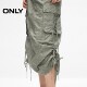 ONLY Outlet summer trendy design sense old work pocket long skirt for women
