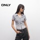 
ONLY Outlet 2025 summer new style old American printed wash V-neck slim shoulder slim short T-shirt for women