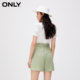 ONLY Outlet Spring Fashionable Casual Slim High Waist Straight Shorts Casual Pants Women