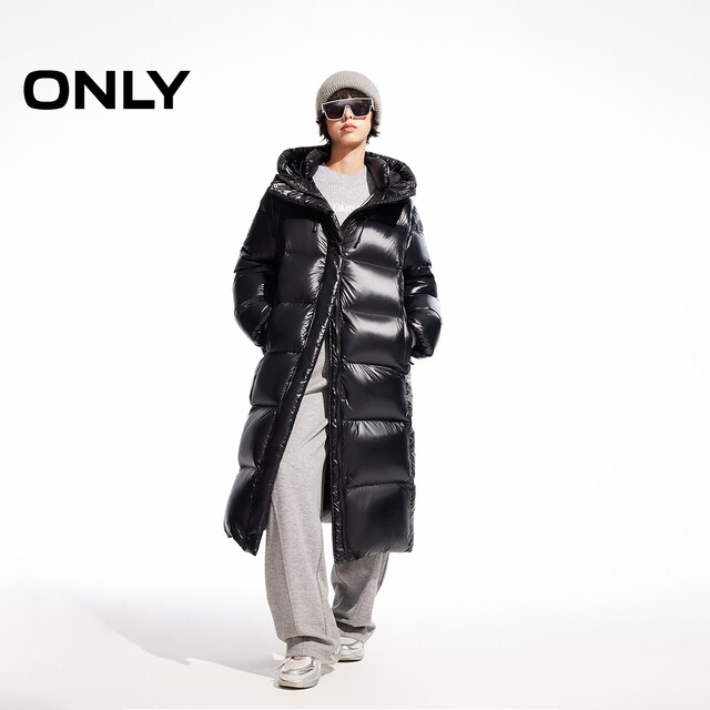 ONLY Outlet Winter 90 White Goosevelt Slim Long Down Jacket Women