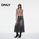 ONLY Summer versatile high waist slim A-line long skirt denim skirt women
