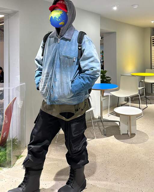 ERD melancholy rich second generation worn washed old workwear denim jacket high street wookvibe trendy brand jacket
