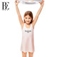 BE Fan De'an girls skirt one-piece swimsuit cute little princess style pink swimming spa vacation dress