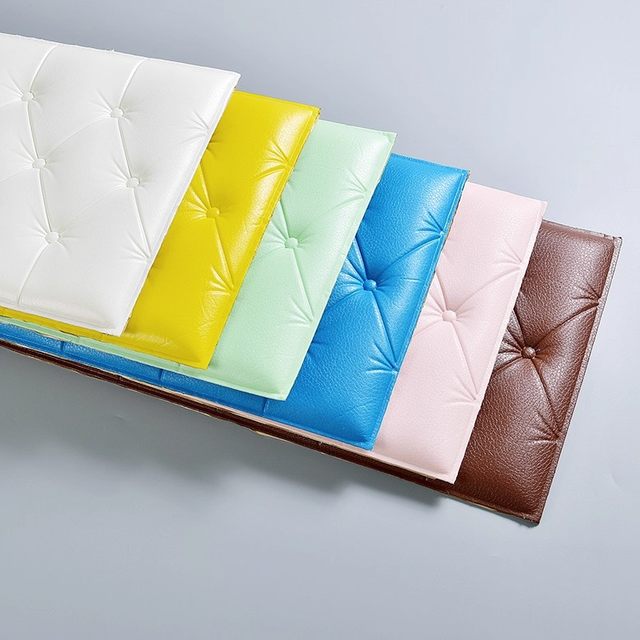 Thickened self-adhesive bedside maternal and infant grade soft package wall panel anti-collision backrest tatami kang wall surround bedroom decoration