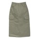 25 spring and summer new Meishi retro Korean high-waisted skirt for women versatile slim and personalized pocket work skirt long skirt