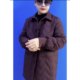 New autumn and winter women's cotton warm jackets for middle-aged and elderly mothers, trendy mid-length lapel cotton tops