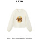 Shopping Mall Same Leach Cooperative Series Biscuits Printing Short Sweaters C2CRE3316
