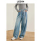 Laicho new straight-leg pants for women's retro loose bell-bottom pants collection