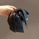 
Korean version simple INS black bow ponytail grabbing gold label hair clip female high-end attendance clip
