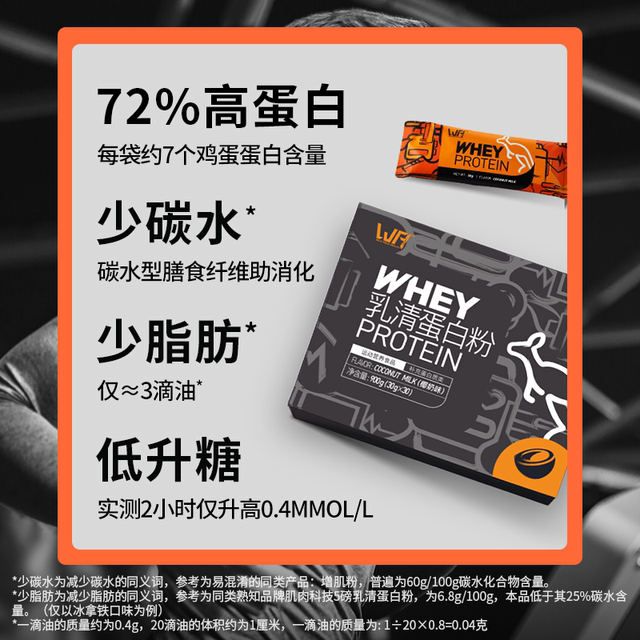 Wilderness Healthy Fitness Protein Powder Portable Men's and Women's Isolated Whey Protein Powder Muscle Gaining Powder Small Bag