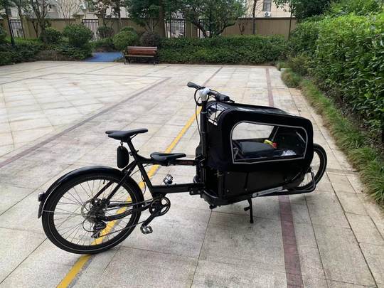 cargobike雨棚防雨顶棚防风尘罩货运自行车车厢罩防风棚