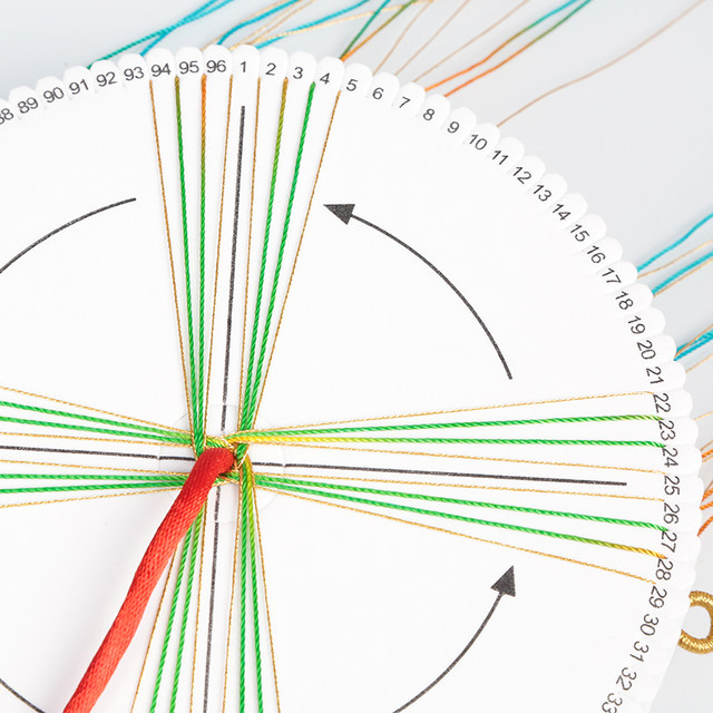 Disk braiding foam board handmade diy Chinese knot pad novice braiding rope wooden frame braiding bracelet rope tool fixed plate