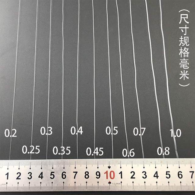 Large roll of unelastic fishing line wrapping ring line transparent fishing line DIY hand-woven tissue box beaded rope
