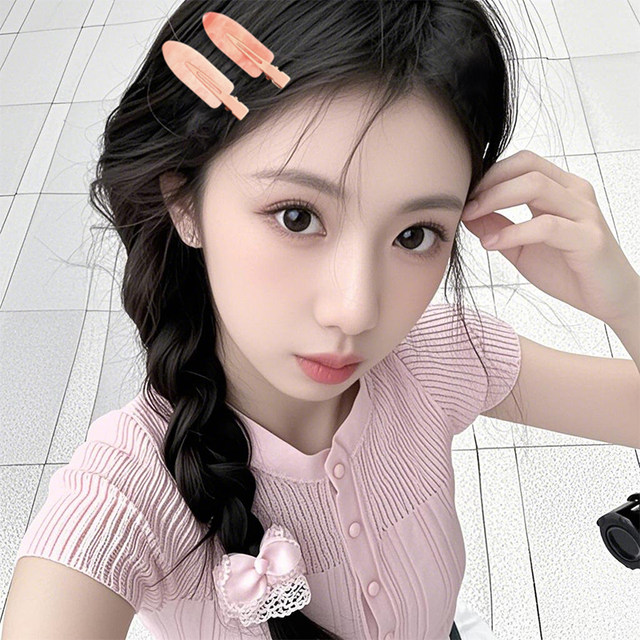 Special markless duck-billed hair clip for face washing and makeup for women's side bangs clip headdress color one-shaped clip broken hair card