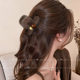 Medium-sized hair clip for women with small hair volume, autumn and winter plush shark clip for the back of the head, high-end half-tied hair headband
