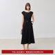 The same style as 2025 spring new women's clothing Hepburn style round neck dress in shopping mall

