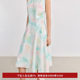 LILY2025 Spring New Women's Clothing Design New Chinese Lacquer Art Smudged Round Neck Casual Sleeveless Vest Dress
