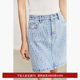 LILY Outlet new women's design and printed cotton denim skirt short skirt for women
