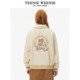 TeenieWeenie Bear Outlet Women's Imitation Lamb Silk Lapel Sweater Winter Pullover
