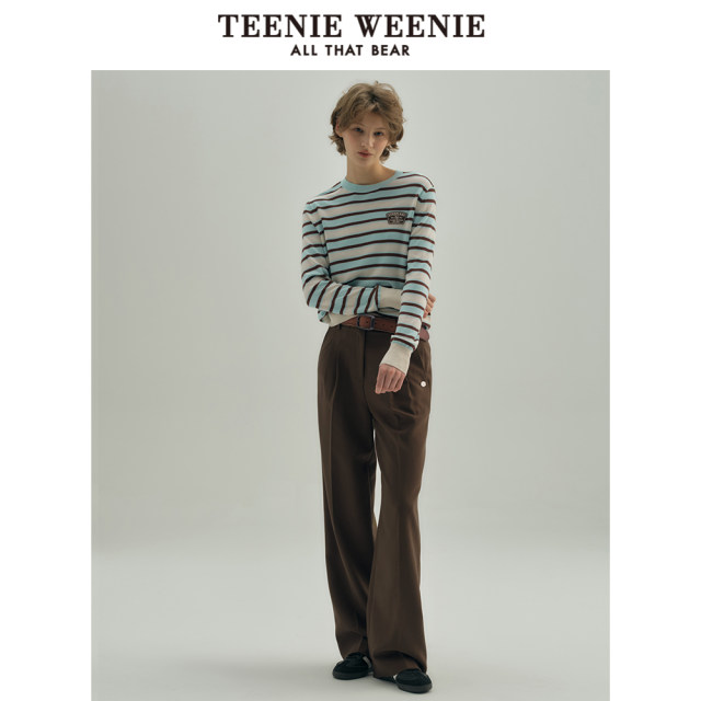 TeenieWeenie Bear Outlet Early Fall Slim Stripe Pullover Sweater
