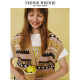 TeenieWeenie Bear Outlet Retro Fashionable Loose Jacquard V-neck Sweater Vest Vest Women
