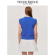 TeenieWeenie Bear Outlet Knitted T-shirt Summer New Vintage Inlay V-neck Sweater Vest Top for Women