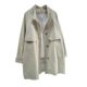 
Super beautiful windbreaker 2025 Spring and Autumn New Korean loose casual mid-length high-end pure cotton stand-up collar jacket for women