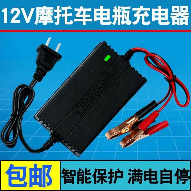 Smart pedal motorcycle battery charger 12V lead-acid battery universal fully automatic repair car 12V