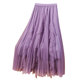 Design feel irregular gauze beaded nail net yarn skirt female spring and autumn small skirt long skirt, pleated skirt, half skirt
