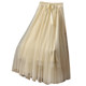 New spring and summer streamer mesh large skirt for women 2025 new small skirt fairy skirt gauze skirt long skirt
