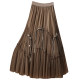 Spring retro buckle decorative mesh large sway skirt for women 2025 new puffy trouser skirt long skirt umbrella skirt skirt