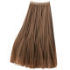 Wearing a design-sensing mesh fishtail skirt on both sides for women's autumn and winter 2025 new high-waisted pleated gauze skirt long skirt