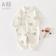 0-2 years old infant pure cotton jumpsuit for boys and girls, type A boneless butterfly clothing, side-breasted romper, spring and autumn
